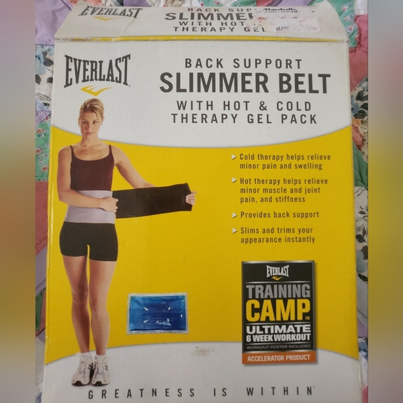Back Support Slimmer Belt With Hot&Cold Therapy Gel Pack Everlast - Picture 5 of 10